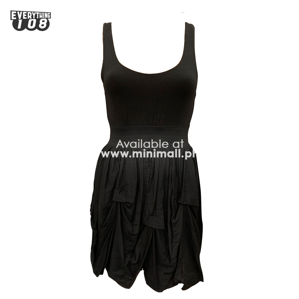PLAIN SLEEVELESS BLACK DRESS
