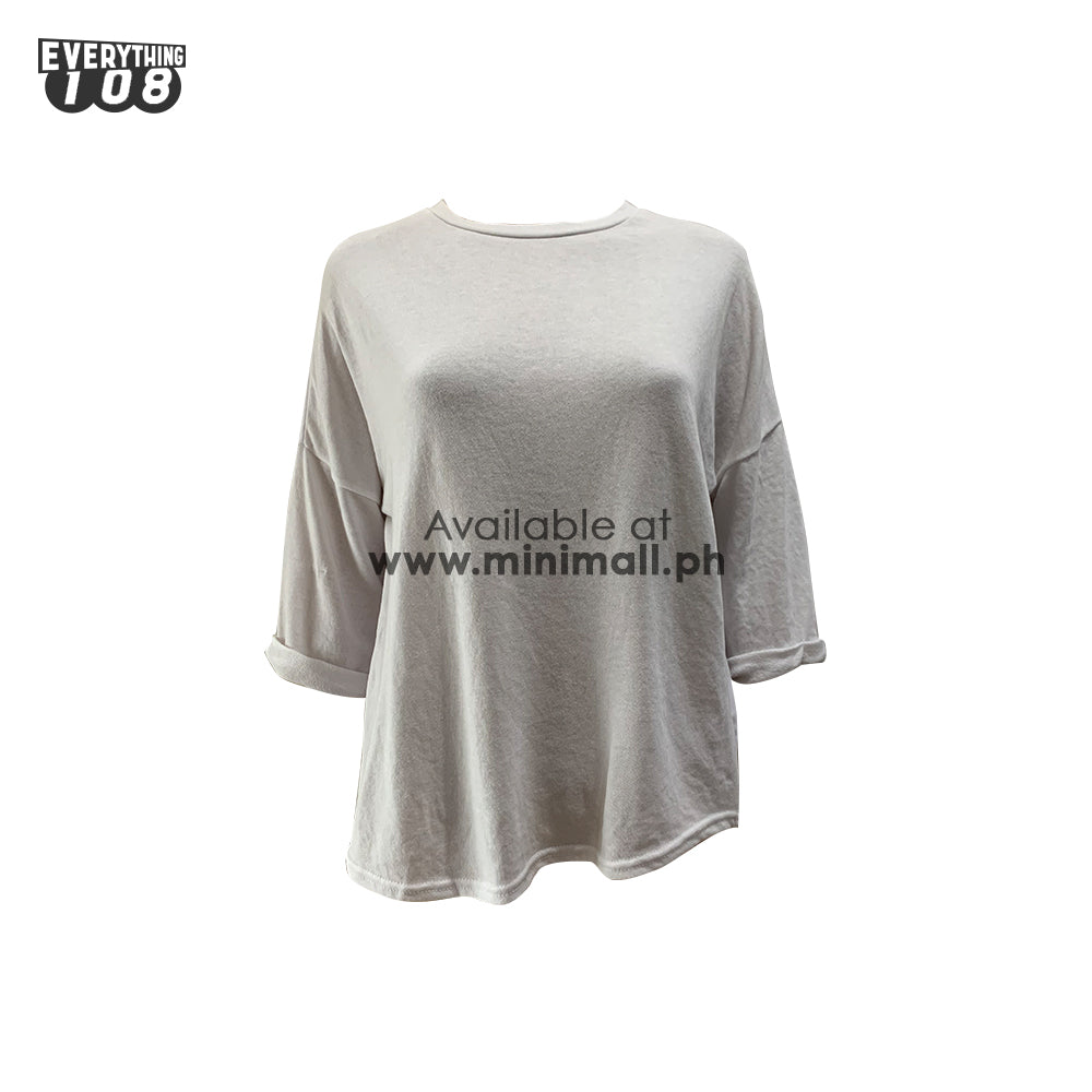 WHITE OVERSIZED SLEEVED TOP