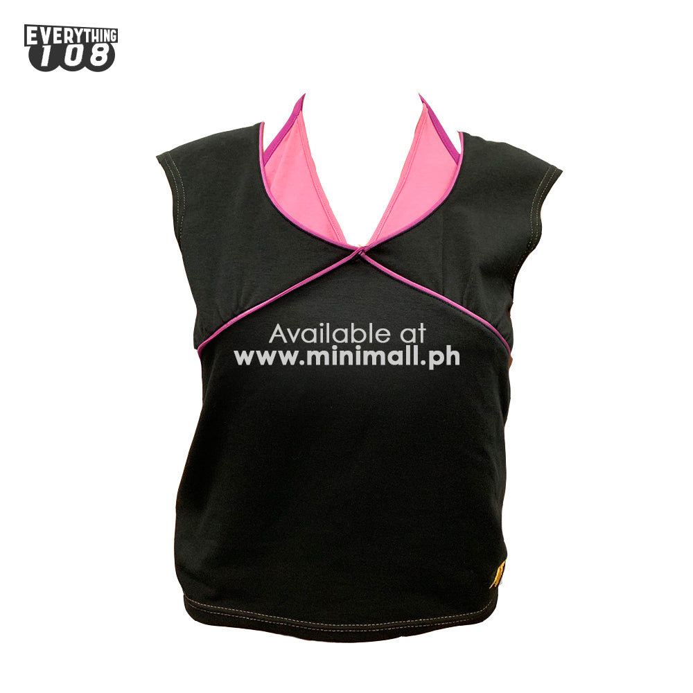 AVIA BLACK AND VIOLET SLEEVELESS TOP