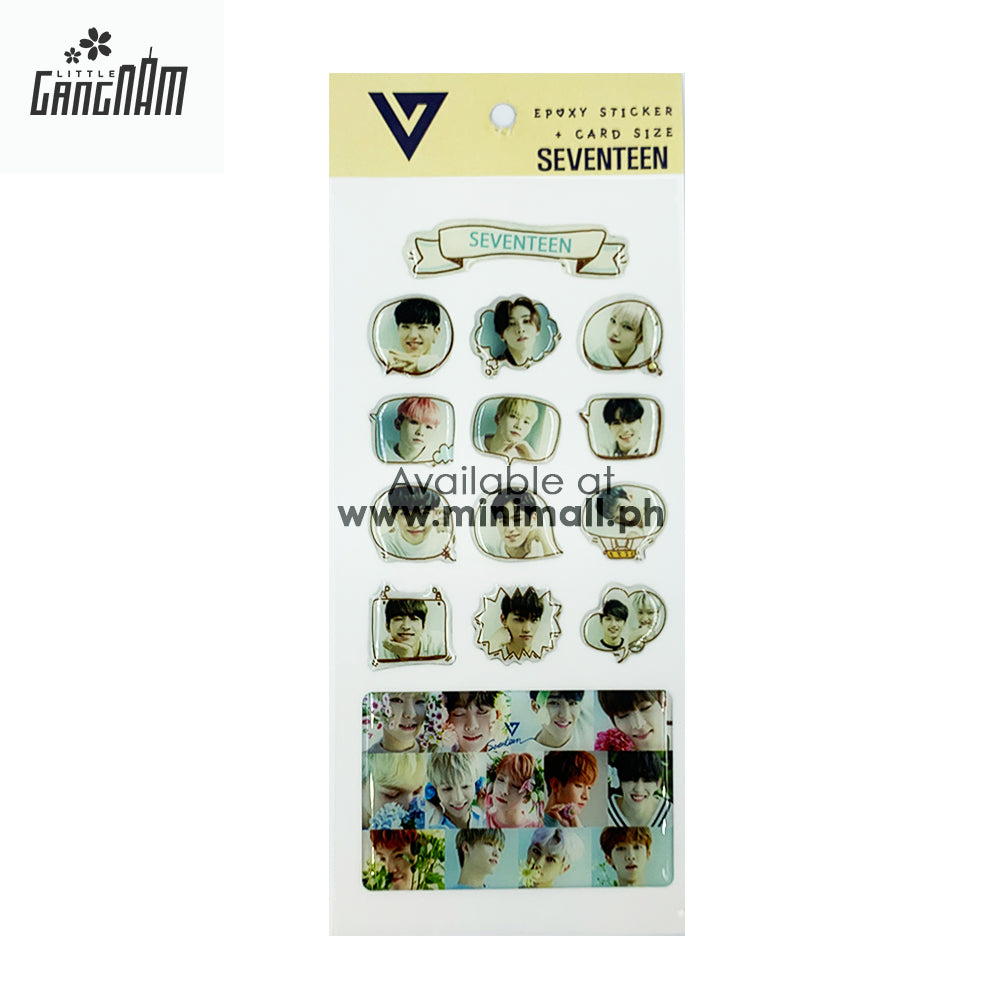 SEVENTEEN - EPOXY STICKER + CARD SIZE