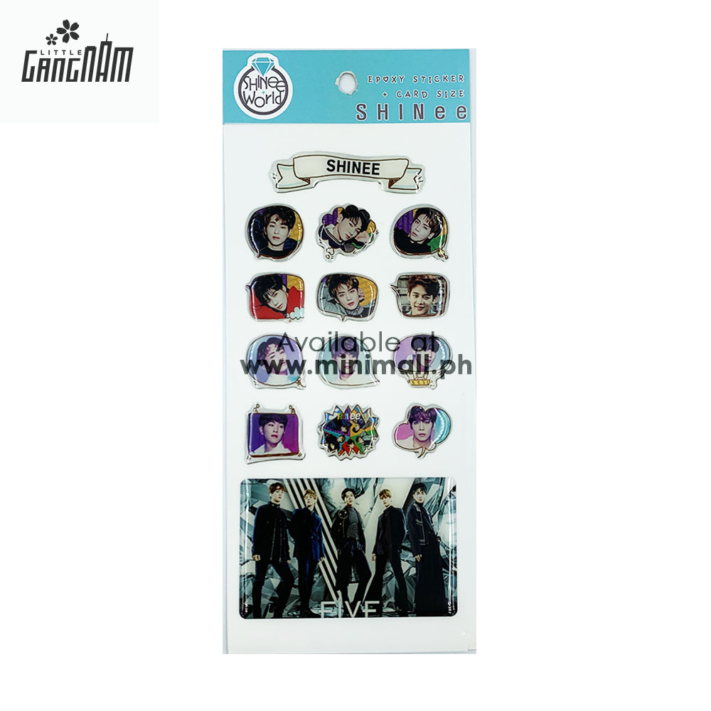 SHINEE - EPOXY STICKER + CARD SIZE