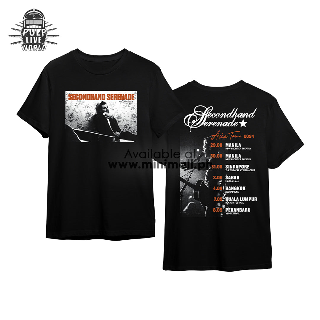 SECONDHAND SERENADE: Black Tour Shirt