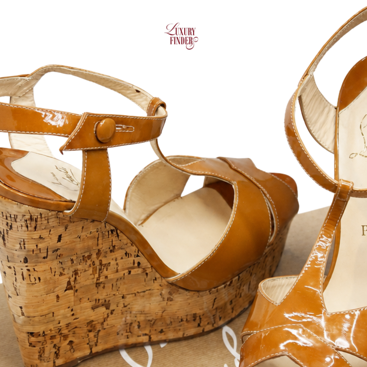 Christian Louboutin Marina Liege 140 Cork Wedge Platform Sandals