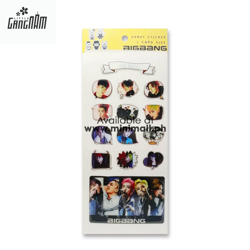 BIGBANG - EPOXY STICKER + CARD SIZE