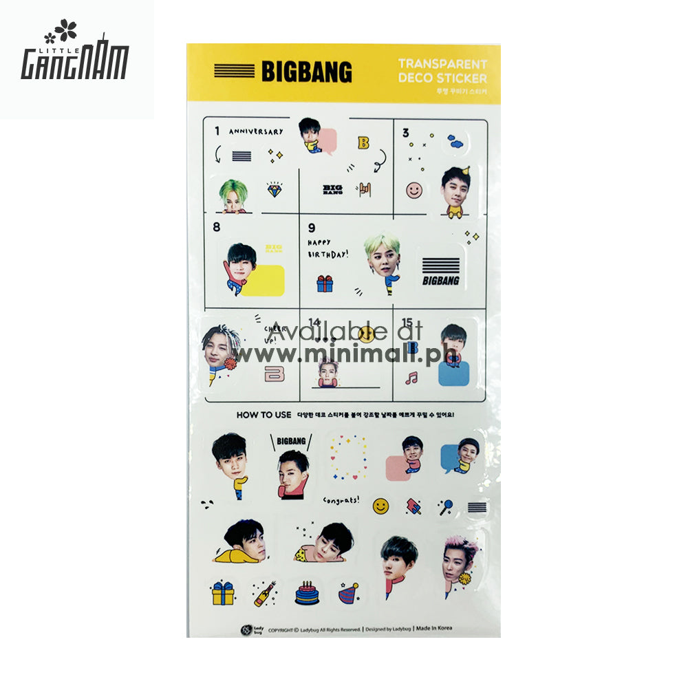 BIGBANG - TRANSPARENT DECO STICKER