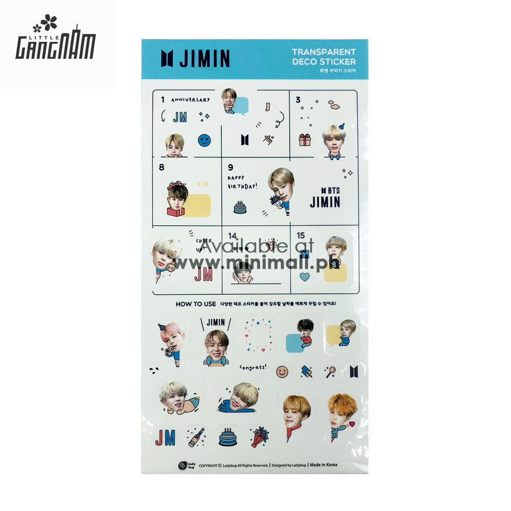 BTS - TRANSPARENT DECO STICKER