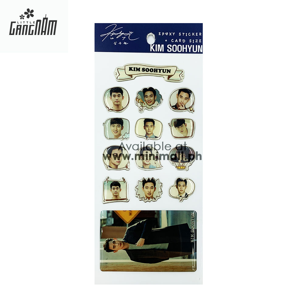 KIM SOOHYUN - EPOXY STICKER + CARD SIZE