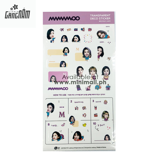 MAMAMOO - TRANSPARENT DECO STICKER