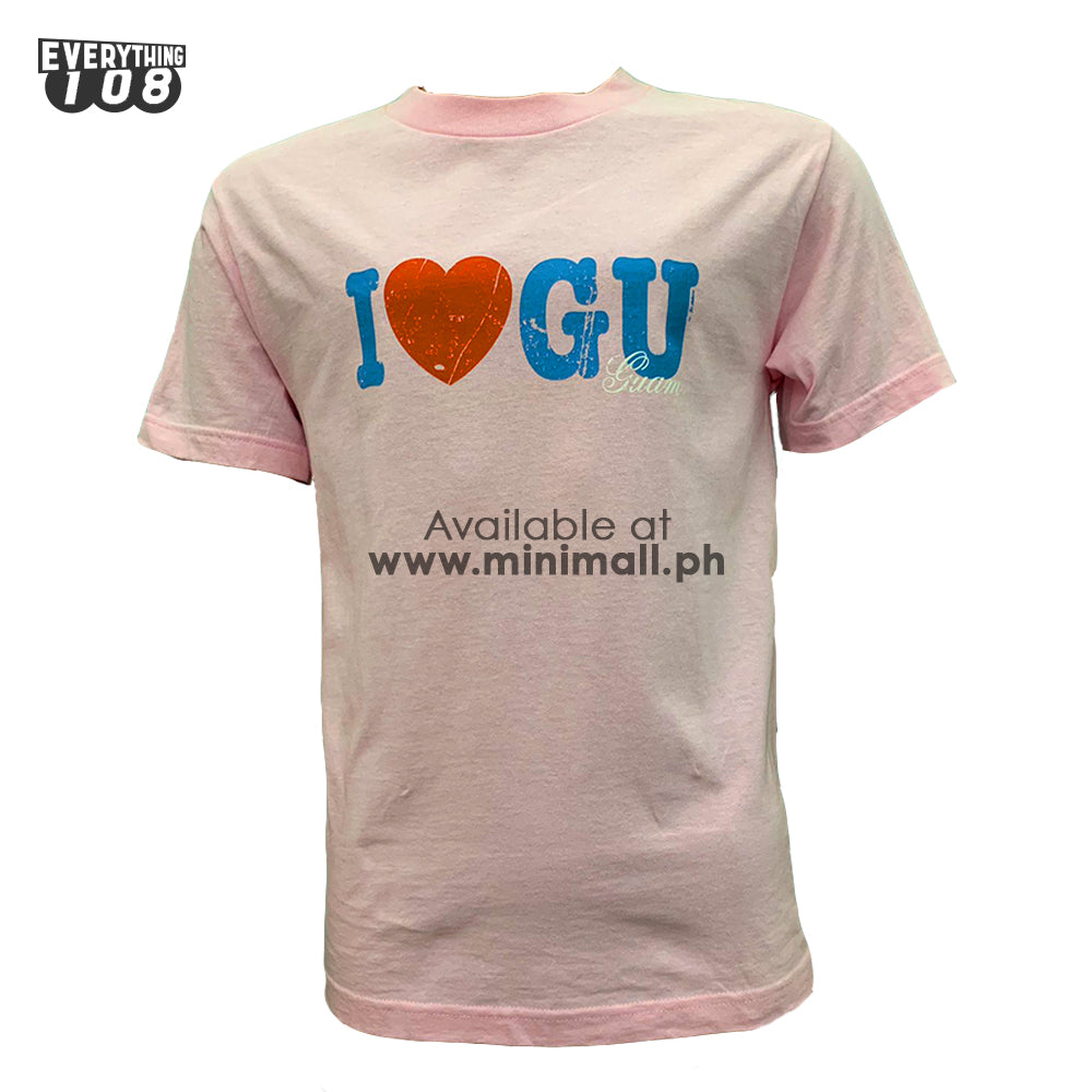 PINK I LOVE GUAM SHIRT