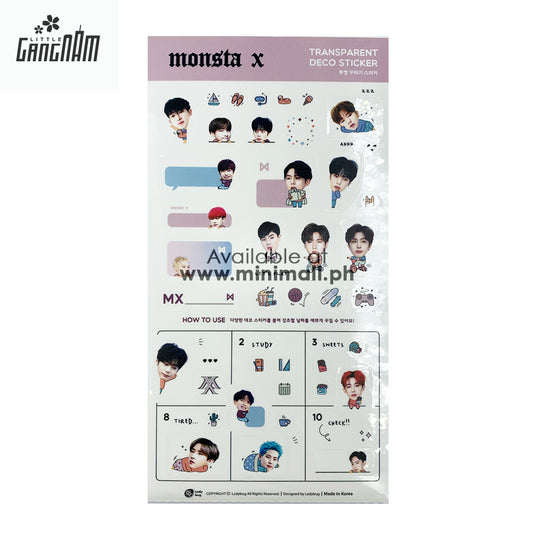 MONSTA X - TRANSPARENT DECO STICKER