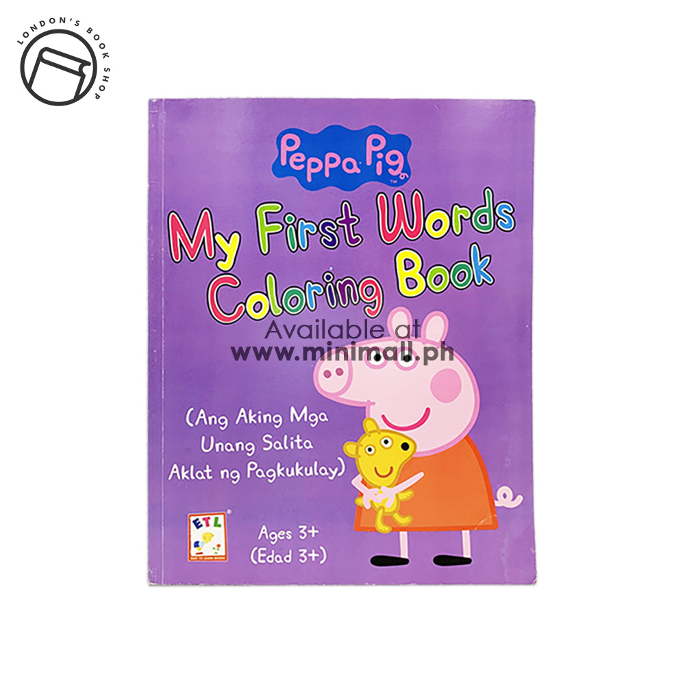 PEPPA PIG – MY FIRST WORDS COLORING BOOK (AGES 3+)