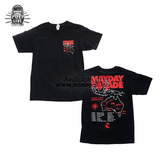 MAYDAY PARADE: BLACK LINES TOUR SHIRT