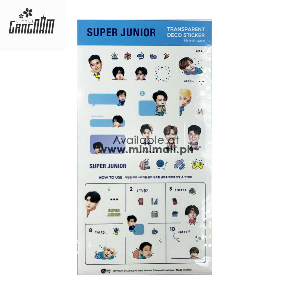 SUPER JUNIOR - TRANSPARENT DECO STICKER