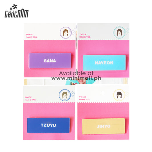 TWICE CHARACTER NAME TAG