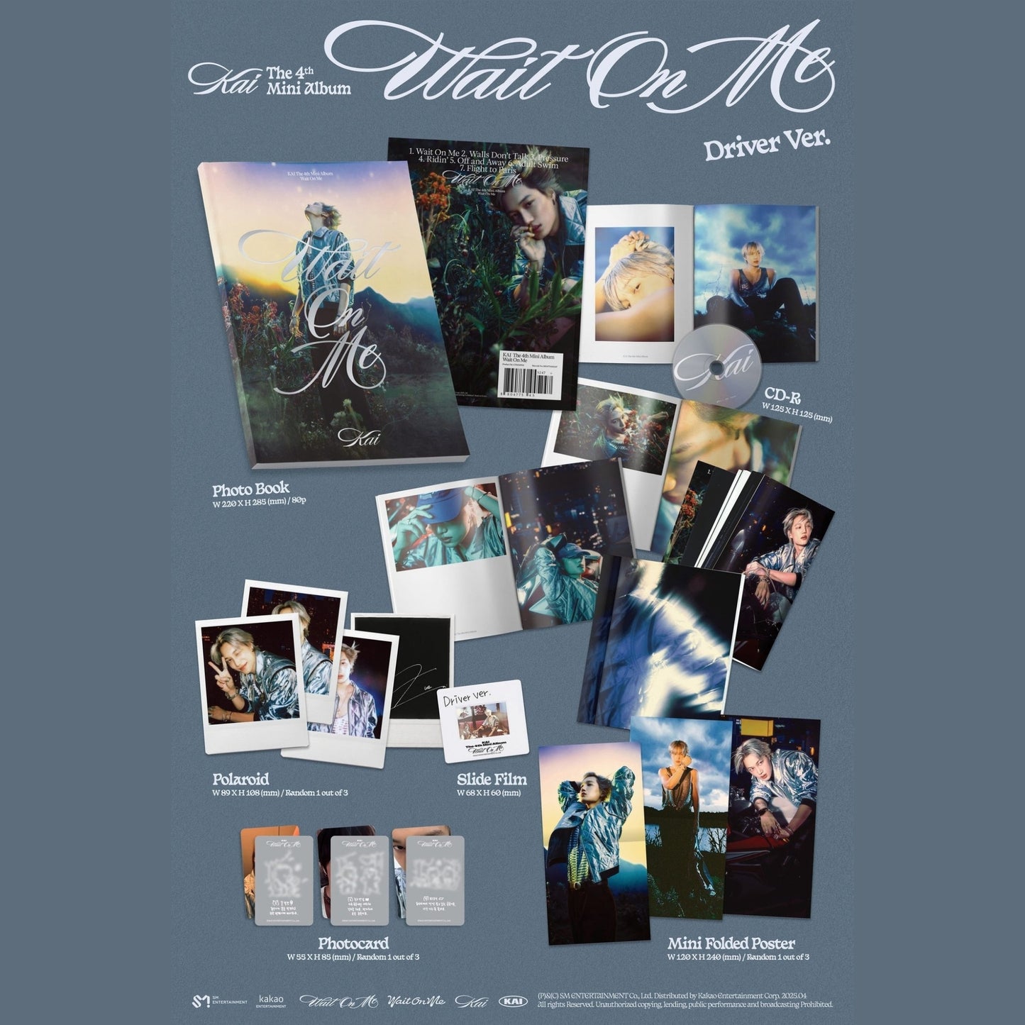 EXO KAI - [WAIT ON ME] 4TH MINI ALBUM (RANDOM PHOTO BOOK VER. ) WITH MANILA POB.