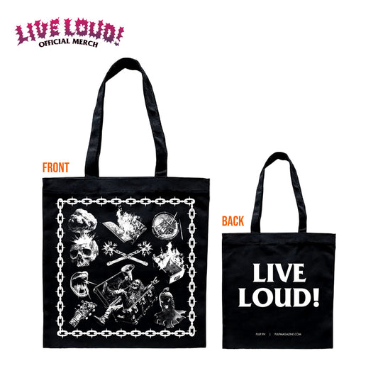 LIVE LOUD!: Tote Bag